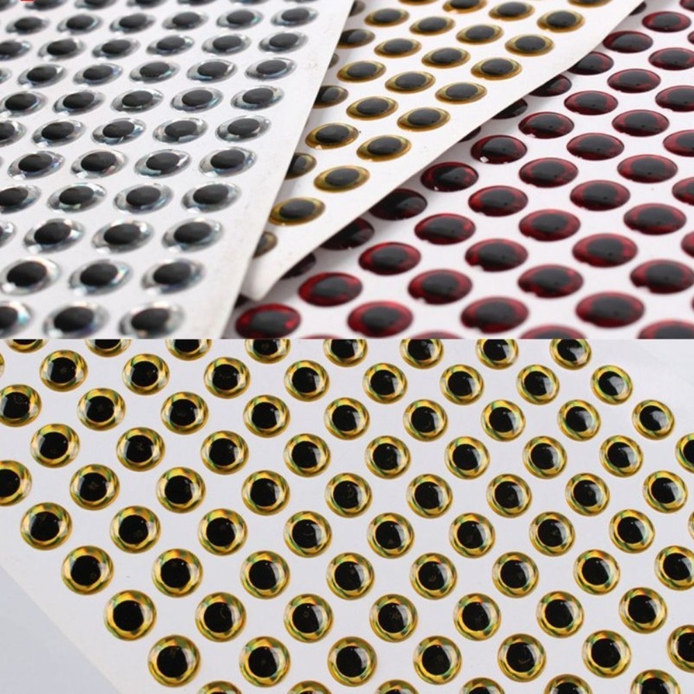 Fishing Lure Jig - 300 sztuk 2025 3mm-9mm Oczy do