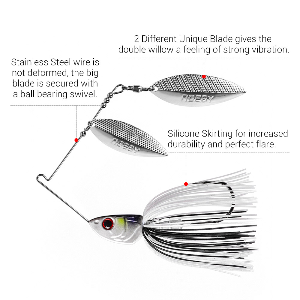 Noeby Spinnerbait 10.5g 14g 21 – Fishing Lure Blade Bait recenzja i cena