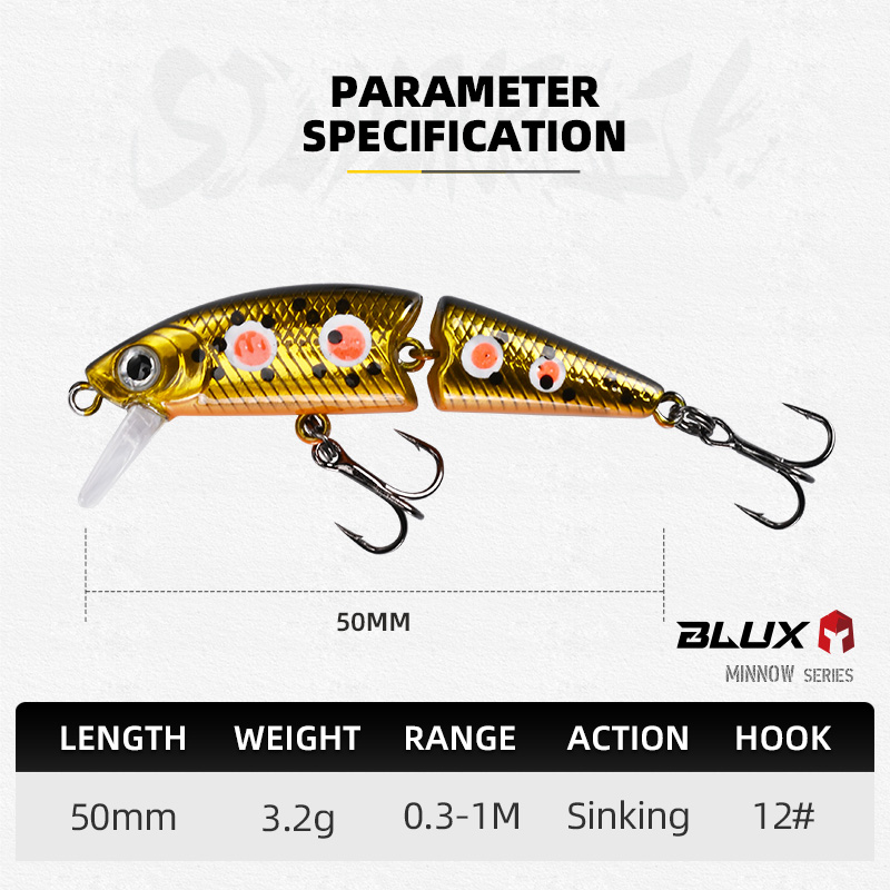 BLUX DR. Minnow Joint 50S Swim – Fishing Lure Popper recenzja i cena