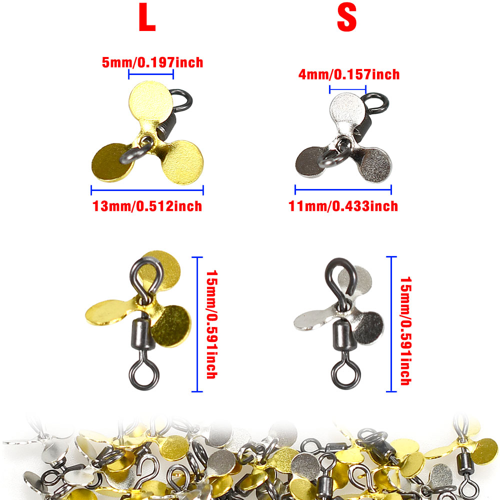 20 szt. Spiralne ostrze śmigła – Fishing Lure Blade Bait recenzja i cena